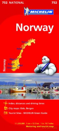 Norway - Michelin National Map 752: Map (Michelin National Maps, 752) - Michelin [KSIĄŻKA]