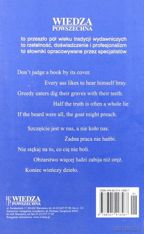 Słownik Przysłów I Powiedzeń Angielsko-Polski, Polsko-Angielski [KSIĄŻKA]