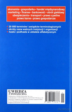 Słownik Terminologii Prawniczej I Ekonomicznej Polsko-Słowacki [KSIĄŻKA]