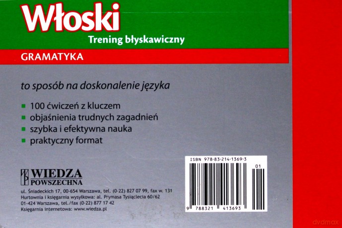 Włoski - Trening Błyskawiczny. Gramatyka [KSIĄŻKA]