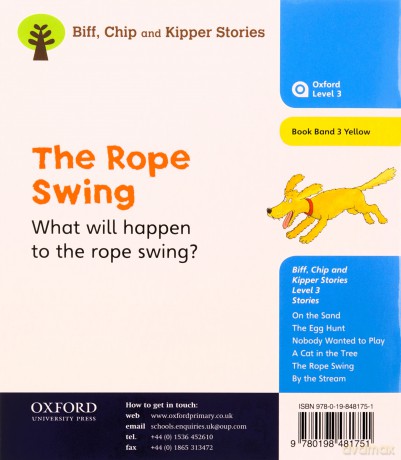Oxford Reading Tree: Level 3: Stories: The Rope Swing (Oxford Reading Tree, Biff, Chip and Kipper Stories New Edition 2011) - Roderick Hunt [KSIĄŻKA]