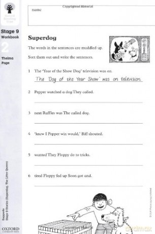 Oxford Reading Tree: Level 9: Workbooks: Workbook 2: Superdog and The Litter Queen (Pack of 6) - Thelma Page [KSIĄŻKA]