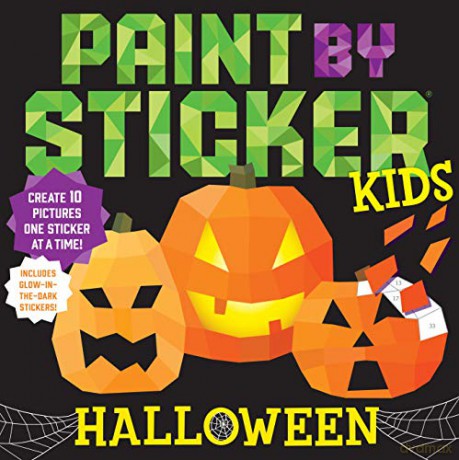 Paint by Sticker Kids: Halloween: Create 10 Pictures One Sticker at a Time! Includes Glow-in-the-Dark Stickers [KSIĄŻKA]