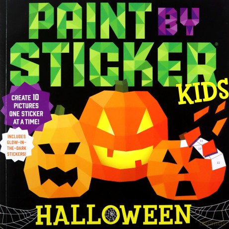 Paint by Sticker Kids: Halloween: Create 10 Pictures One Sticker at a Time! Includes Glow-in-the-Dark Stickers [KSIĄŻKA]