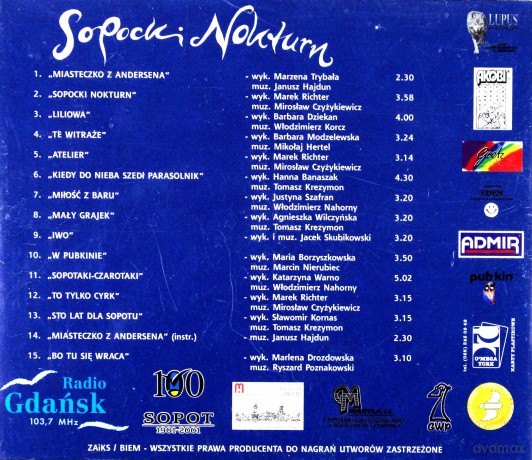 Sopocki Nocturn: Piosenki Grazyny Orlińskiej [CD]