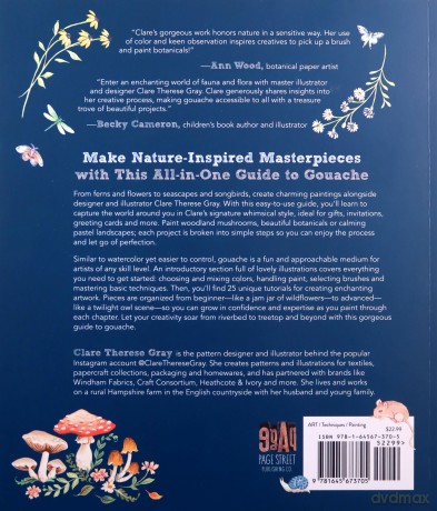 Painting Nature with Clare: Create Beautiful Gouache Motifs of the Garden, Countryside, Sea, River and Forest - Clare Therese Gray [KSIĄŻKA]
