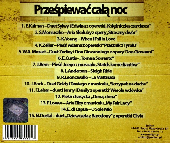 Szymański Jacek: Prześpiewać Całą Noc [CD]