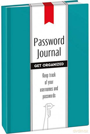 Password Journal: Caribbean Blue - Dover [KSIĄŻKA]