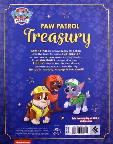 PAW Patrol Treasury: Illustrated Story Collection Gift Book for children aged 2, 3, 4, 5 based on the Nickelodeon TV Series - Paw Patrol [KSIĄŻKA]