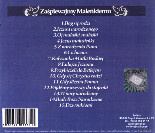 Szymański Jacek: Zaśpiewajmy Maleńkiemu [CD]