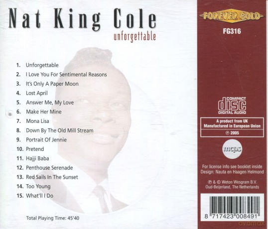 Nat King Cole: Unforgetable [CD]