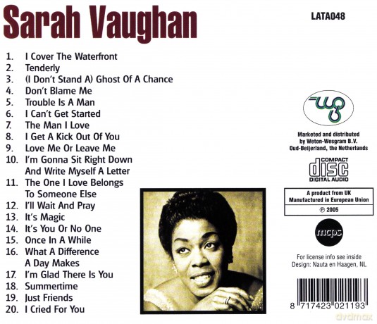 Sarah Vaughan: What A Difference A Day Makes [CD]