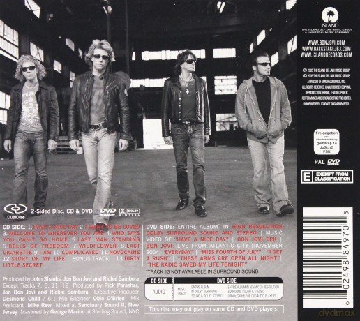Bon Jovi: Have A Nice Day (Dual Disc) (digipack) [CD]+[DVD]