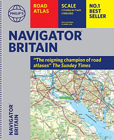 Philip's Navigator Britain: Spiral (Philip's Road Atlases) - Philip's Maps [KSIĄŻKA]