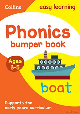 Phonics Bumper Book Ages 3-5: Ideal for home learning (Collins Easy Learning Preschool) - Collins Easy Learning [KSIĄŻKA]
