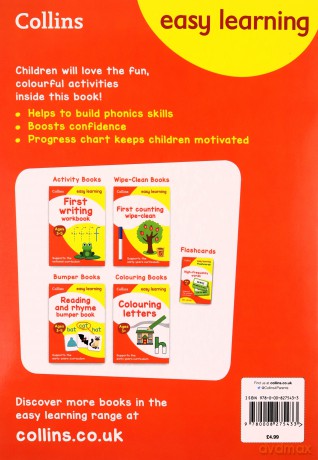 Phonics Bumper Book Ages 3-5: Ideal for home learning (Collins Easy Learning Preschool) - Collins Easy Learning [KSIĄŻKA]