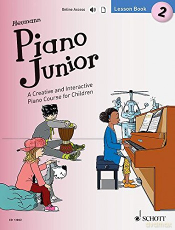 Piano Junior - Lesson Book 2: A Creative and Interactive Piano Course for Children - Hans-Gunter Heumann [KSIĄŻKA]