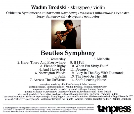 Wadim Brodski: Beatles Symhony [CD]