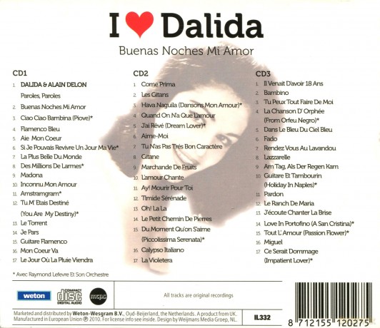 I Love Dalida [3CD]