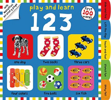Play and Learn 123: First 100 Words - Roger Priddy [KSIĄŻKA]