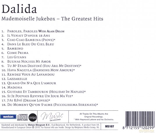 Dalida: Mademoiselle Jukebox: The Greatest Hits [CD]