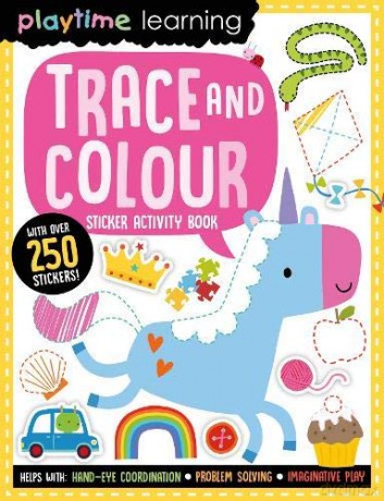 Playtime Learning Trace and Colour - Make Believe Ideas [KSIĄŻKA]