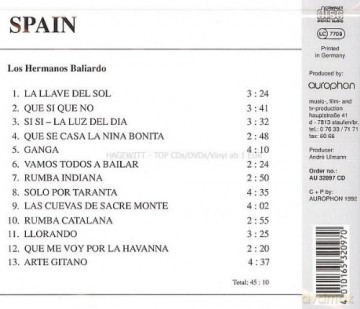 Spain: Los Hermanos Baliardo [CD]