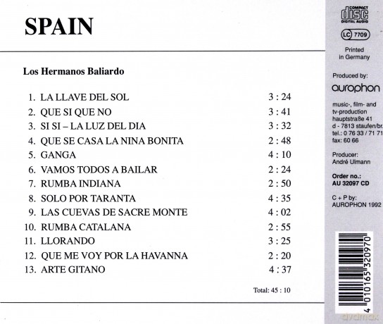 Spain: Los Hermanos Baliardo [CD]
