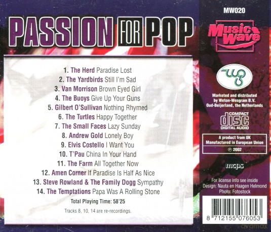 Passion For Pop [CD]