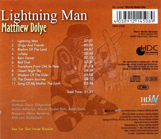 Llightning Man: Matthew Dolye [CD]