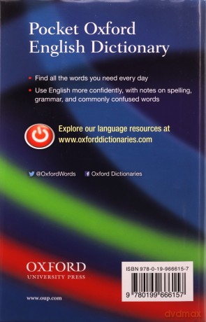 Pocket Oxford English Dictionary - Oxford Languages [KSIĄŻKA]