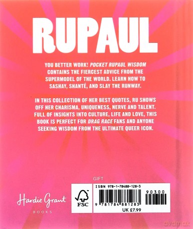 Pocket RuPaul Wisdom: Witty Quotes and Wise Words from a Drag Superstar (Pocket Wisdom) - Hardie Grant Books [KSIĄŻKA]
