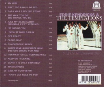 Eddie Kendricks & The Temptations: Sing The Temptations' Best [CD]