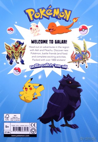 Pokémon Welcome to Galar 1001 Sticker Book - The Pokémon Company International [KSIĄŻKA]