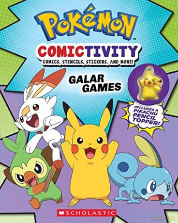 Pokemon: Comictivity Book #1: Activity Book with Comics, Stencils, Stickers, and More! - Scholastic, [KSIĄŻKA]