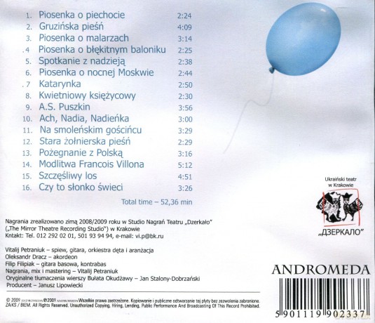 Bułat Okudżawa Po Polsku: Mój Okudżawa Śpiewa Vitalij Petraniuk [CD]