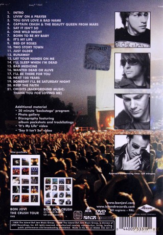 Bon Jovi: The Crush Tour [DVD]