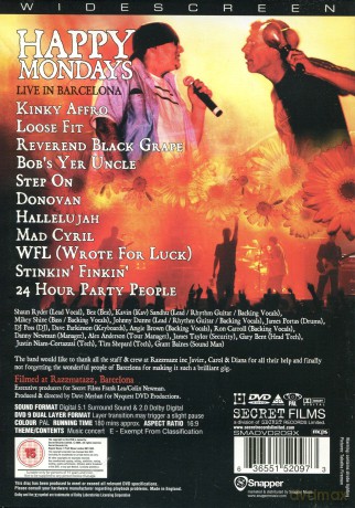 Happy Mondays: Live In Barcelona [DVD]