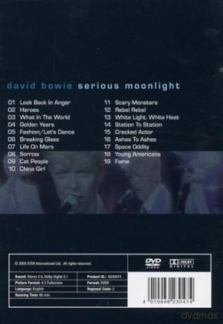 David Bowie: Serious Moonlight [DVD]