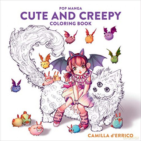 Pop Manga Cute and Creepy Coloring Book - Camilla D'Errico [KSIĄŻKA]