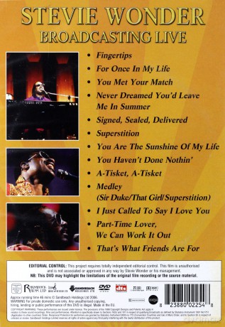 Stevie Wonder: Broadcasting Live [DVD]