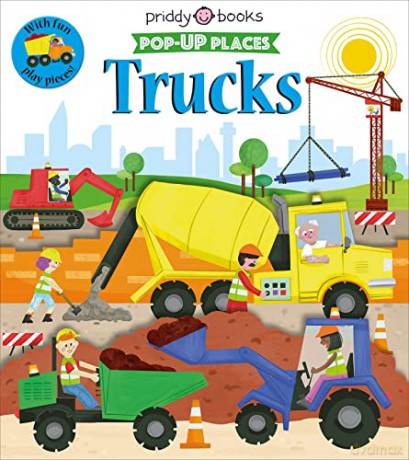 Pop Up Places Trucks (UK Edition) - Priddy Books [KSIĄŻKA]