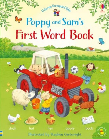 Poppy and Sam's First Word Book (Farmyard Tales Poppy and Sam) - Heather Amery [KSIĄŻKA]