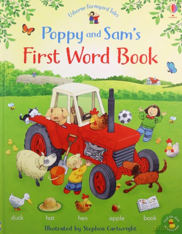 Poppy and Sam's First Word Book (Farmyard Tales Poppy and Sam) - Heather Amery [KSIĄŻKA]