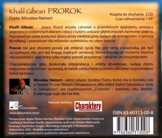 Prorok - Khalil Gibran [AUDIOBOOK] [2CD]
