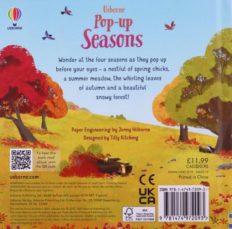Pop-Up Seasons - Anna Milbourne [KSIĄŻKA]