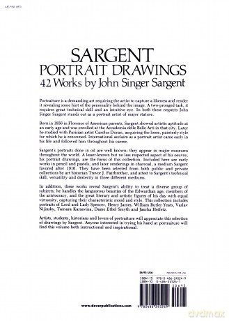 Portrait Drawings: 42 Works (Dover Fine Art, History of Art) - John Singer Sargent [KSIĄŻKA]