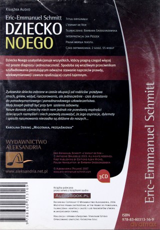 Dziecko Noego - Eric Emmanuel Schmitt [AUDIOBOOK] [3CD]