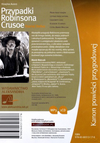 Przypadki Robinsona Crusoe - Daniel Defoe [AUDIOBOOK] [CD-MP3]
