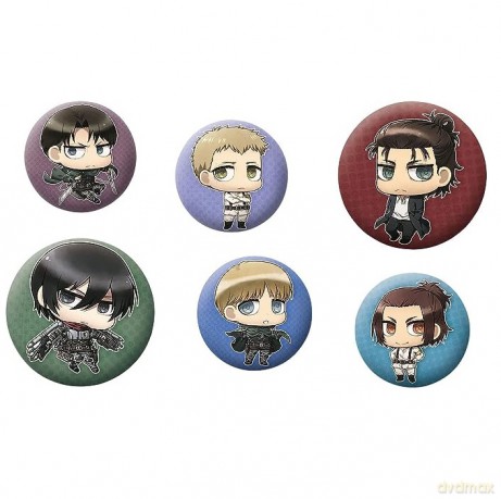ATTACK ON TITAN - Badge Pack - Chibi characters
